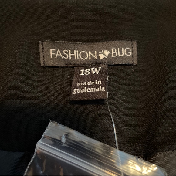 FASHION BUG Size 18W Black Blazer Womens Business Career Timeless 1-Btn  $72 NWT - Picture 8 of 10